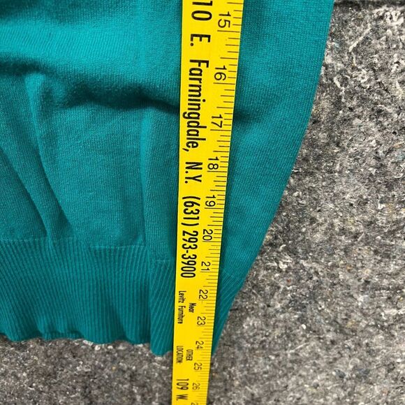 Guess Sweater Women M Blue Long Sleeve Diamonds Comfort Casual - Picture 8 of 10